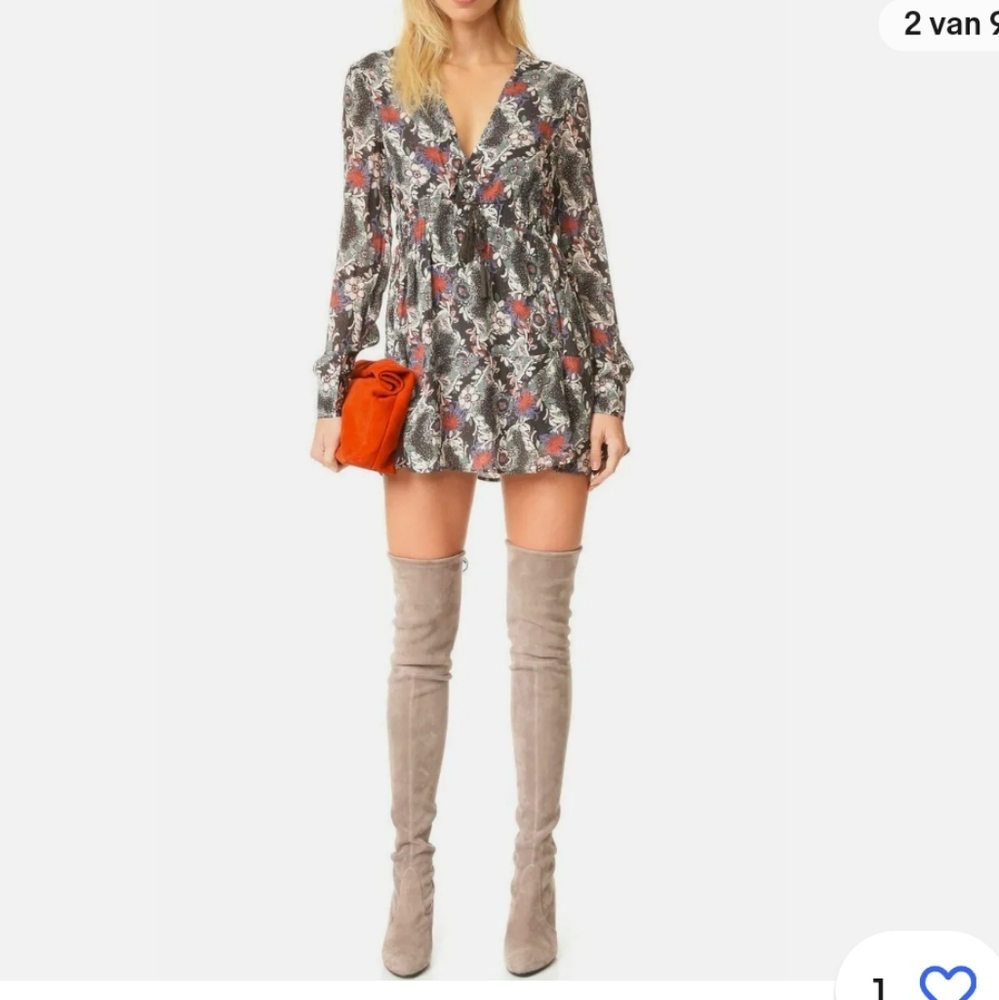 FREE PEOPLE CASUAL FLORAL PRINT MINI DRESS
